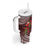 Christmas Hawaii with I'iwi Bird Tumbler With Handle Aloha Mele Kalikimaka - Oxblood Art