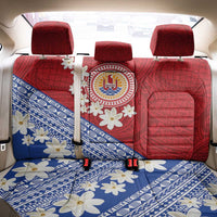 French Polynesia Back Car Seat Cover Tahitian Tiare Flowers Tribal LT9 - Polynesian Pride