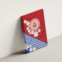 French Polynesia Canvas Wall Art Tahitian Tiare Flowers Tribal LT9 - Polynesian Pride
