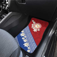 French Polynesia Car Mats Tahitian Tiare Flowers Tribal LT9 - Polynesian Pride