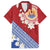 French Polynesia Family Matching Long Sleeve Bodycon Dress and Hawaiian Shirt Tahitian Tiare Flowers Tribal