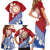 French Polynesia Family Matching Short Sleeve Bodycon Dress and Hawaiian Shirt Tahitian Tiare Flowers Tribal