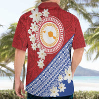 French Polynesia Hawaiian Shirt Tahitian Tiare Flowers Tribal LT9 - Polynesian Pride