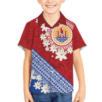 French Polynesia Hawaiian Shirt Tahitian Tiare Flowers Tribal LT9 - Polynesian Pride