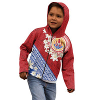 French Polynesia Kid Hoodie Tahitian Tiare Flowers Tribal LT9 - Polynesian Pride