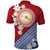 French Polynesia Polo Shirt Tahitian Tiare Flowers Tribal