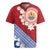 French Polynesia Rugby Jersey Tahitian Tiare Flowers Tribal