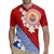 French Polynesia Rugby Jersey Tahitian Tiare Flowers Tribal