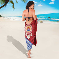 French Polynesia Sarong Tahitian Tiare Flowers Tribal LT9 - Polynesian Pride