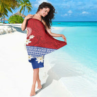 French Polynesia Sarong Tahitian Tiare Flowers Tribal LT9 - Polynesian Pride