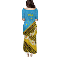 Tuvalu Plumeria Flowers Puletasi Polynesian Tribal Pattern LT9 - Polynesian Pride