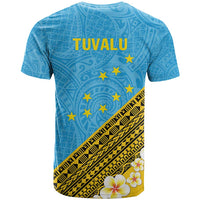 Tuvalu Plumeria Flowers T Shirt Polynesian Tribal Pattern LT9 - Polynesian Pride