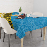 Tuvalu Plumeria Flowers Tablecloth Polynesian Tribal Pattern LT9 - Polynesian Pride