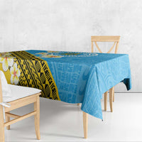 Tuvalu Plumeria Flowers Tablecloth Polynesian Tribal Pattern LT9 - Polynesian Pride
