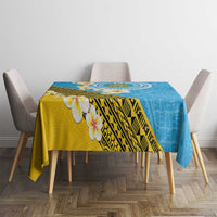 Tuvalu Plumeria Flowers Tablecloth Polynesian Tribal Pattern LT9 - Polynesian Pride