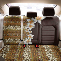 Vintage Hibiscus Turtle Pattern Back Car Seat Cover with Plumeria Half Style LT9 - Polynesian Pride