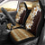 Vintage Hibiscus Turtle Pattern Car Seat Cover with Plumeria Half Style