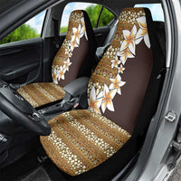 Vintage Hibiscus Turtle Pattern Car Seat Cover with Plumeria Half Style LT9 - Polynesian Pride