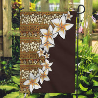Vintage Hibiscus Turtle Pattern Garden Flag with Plumeria Half Style LT9 Garden Flag Gold - Polynesian Pride