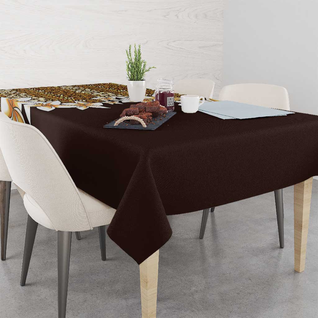 Vintage Hibiscus Turtle Pattern Tablecloth with Plumeria Half Style LT9 - Polynesian Pride