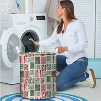 Mele Kalikimaka Hawaiian Quilt and Lei Patchwork Laundry Basket LT9 - Polynesian Pride