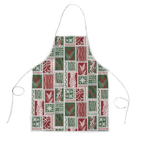 Mele Kalikimaka Hawaiian Quilt and Lei Patchwork Apron LT9 Red - Polynesian Pride