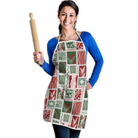 Mele Kalikimaka Hawaiian Quilt and Lei Patchwork Apron LT9 - Polynesian Pride