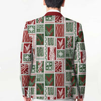 Mele Kalikimaka Hawaiian Quilt and Lei Patchwork Blazer LT9 - Polynesian Pride