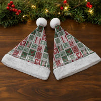 Mele Kalikimaka Hawaiian Quilt and Lei Patchwork Christmas Santa Hat LT9 - Polynesian Pride