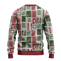 Mele Kalikimaka Hawaiian Quilt and Lei Patchwork Ugly Christmas Sweater LT9 - Polynesian Pride