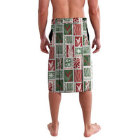Mele Kalikimaka Hawaiian Quilt and Lei Patchwork Lavalava LT9 - Polynesian Pride