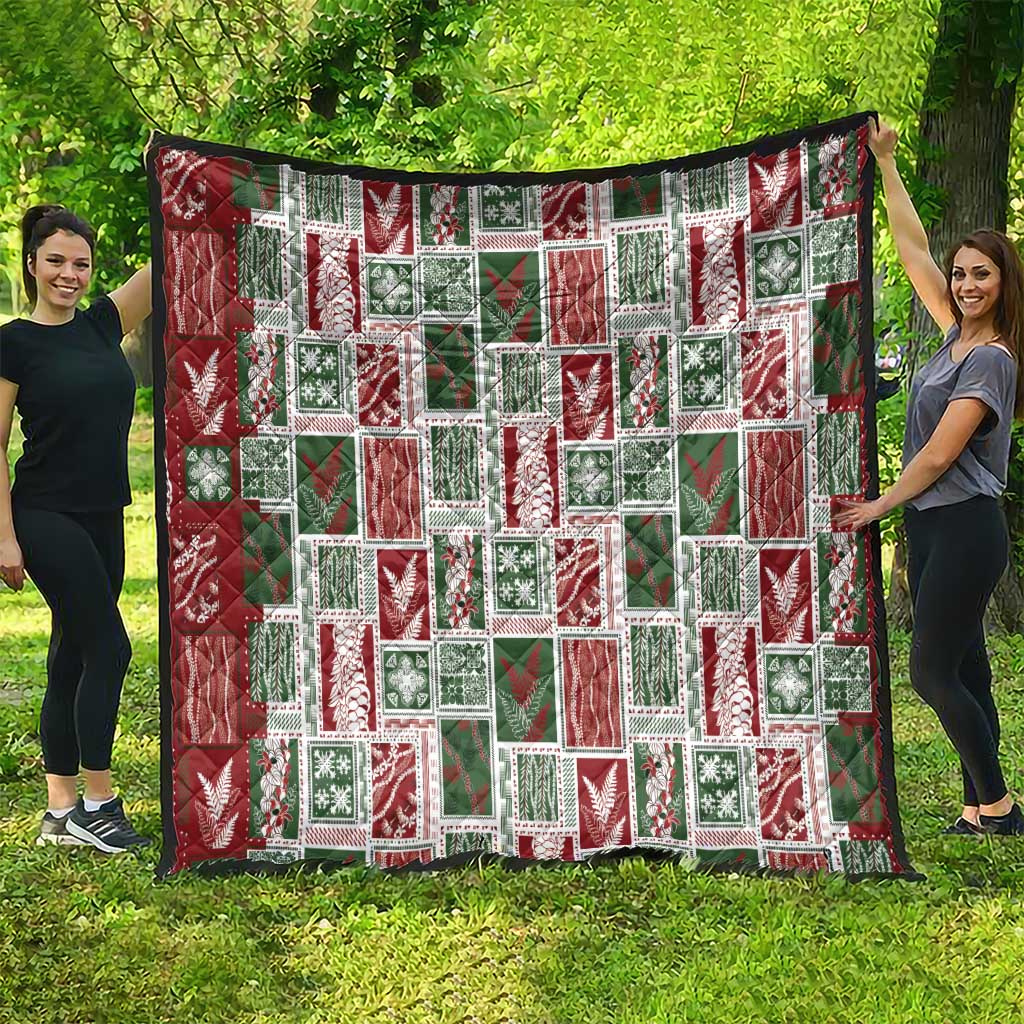 Mele Kalikimaka Hawaiian Quilt and Lei Patchwork Quilt LT9 - Polynesian Pride