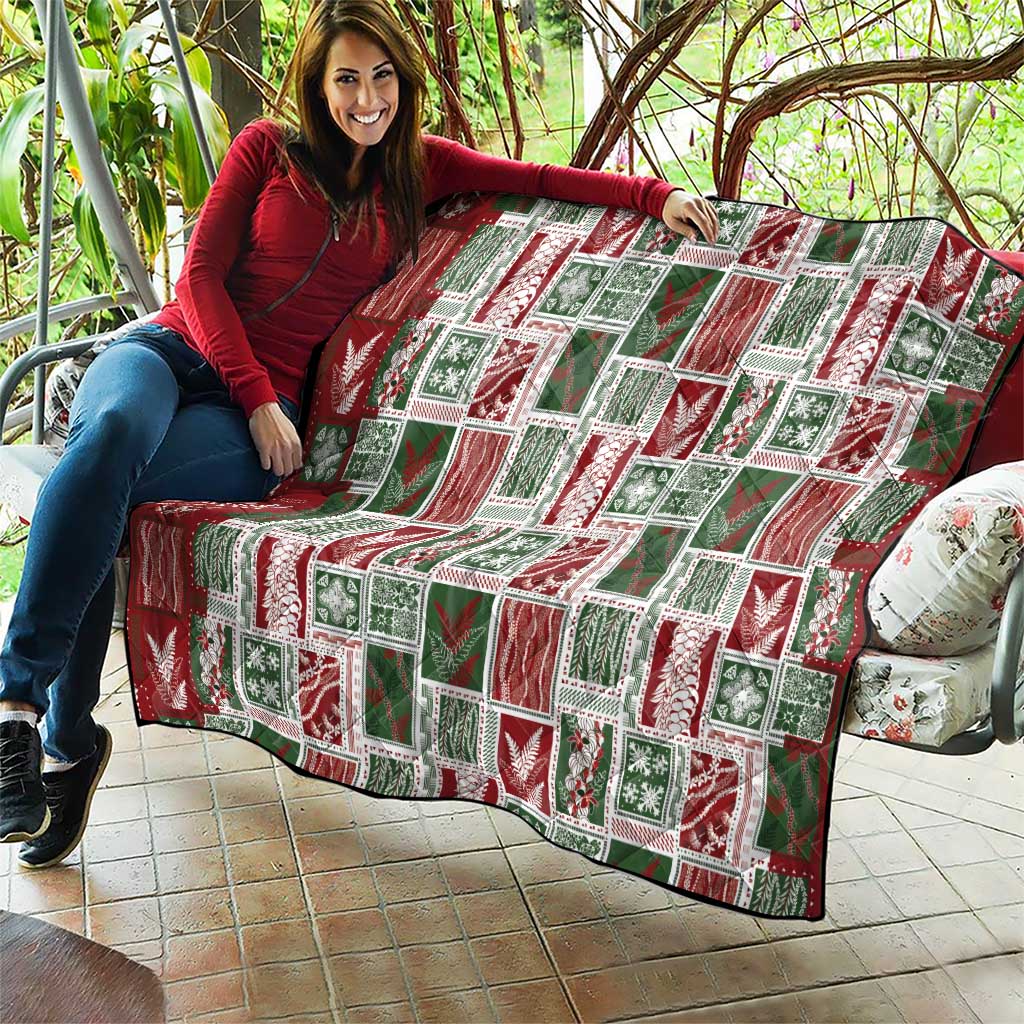 Mele Kalikimaka Hawaiian Quilt and Lei Patchwork Quilt LT9 - Polynesian Pride