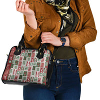 Mele Kalikimaka Hawaiian Quilt and Lei Patchwork Shoulder Handbag LT9 - Polynesian Pride