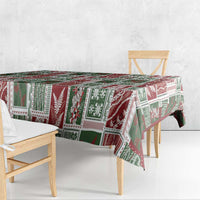 Mele Kalikimaka Hawaiian Quilt and Lei Patchwork Tablecloth LT9 - Polynesian Pride
