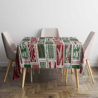 Mele Kalikimaka Hawaiian Quilt and Lei Patchwork Tablecloth LT9 - Polynesian Pride