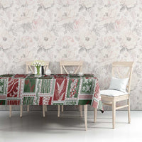 Mele Kalikimaka Hawaiian Quilt and Lei Patchwork Tablecloth LT9 - Polynesian Pride