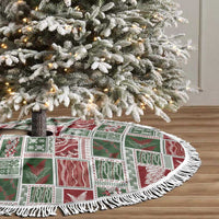 Mele Kalikimaka Hawaiian Quilt and Lei Patchwork Tree Skirt LT9 - Polynesian Pride