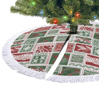 Mele Kalikimaka Hawaiian Quilt and Lei Patchwork Tree Skirt LT9 - Polynesian Pride