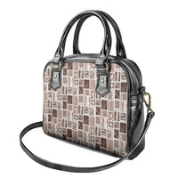 Vintage Aloha Block Quilt Shoulder Handbag Beige Inspired Lei Motifs LT9 - Polynesian Pride