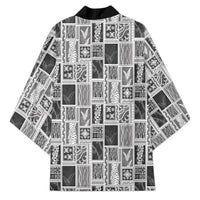 Vintage Aloha Block Quilt Kimono Black Inspired Lei Motifs LT9 - Polynesian Pride