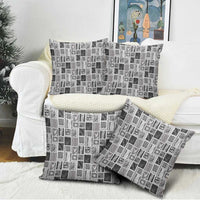 Vintage Aloha Block Quilt Pillow Cover Black Inspired Lei Motifs LT9 - Polynesian Pride
