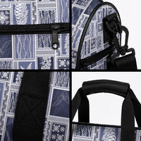 Vintage Aloha Block Quilt Duffle Bag Blue Inspired Lei Motifs LT9 - Polynesian Pride