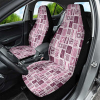 Vintage Aloha Block Quilt Car Seat Cover Pink Inspired Lei Motifs LT9 - Polynesian Pride