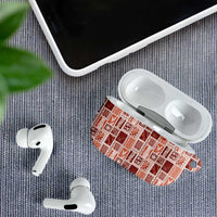 Vintage Aloha Block Quilt AirPods Case Red Inspired Lei Motifs LT9 - Polynesian Pride