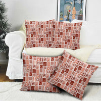 Vintage Aloha Block Quilt Pillow Cover Red Inspired Lei Motifs LT9 - Polynesian Pride