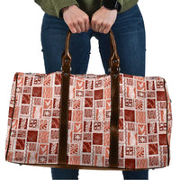 Vintage Aloha Block Quilt Travel Bag Red Inspired Lei Motifs LT9 Red - Polynesian Pride