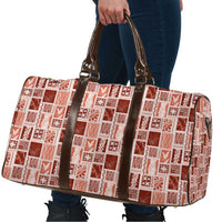 Vintage Aloha Block Quilt Travel Bag Red Inspired Lei Motifs LT9 - Polynesian Pride