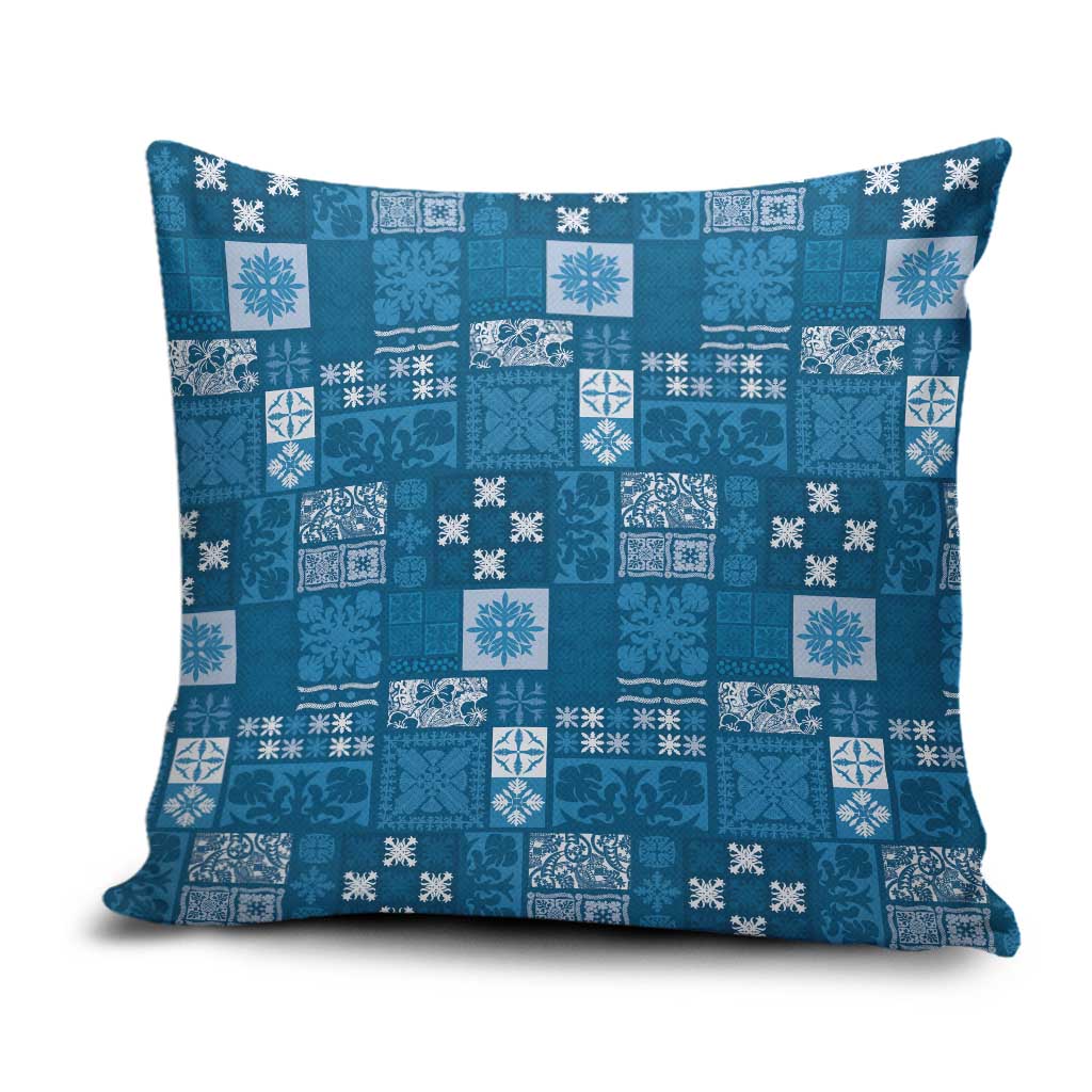 Vintage Hawaiian Quilting Patterns Pillow Cover Blue Style Tribal Fabric Patchwork LT9 Blue - Polynesian Pride