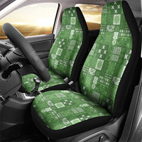Vintage Hawaiian Quilting Patterns Car Seat Cover Green Style Tribal Fabric Patchwork LT9 - Polynesian Pride